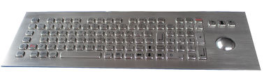 102 teclado industrial lavable dinámico del acero inoxidable de las llaves IP65 con el Trackball
