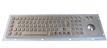 Teclado industrial con el teclado atado con alambre metal del soporte del panel del Trackball