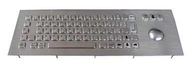 USB Top Panel Mount 69 Keys Industrial dot braille Keyboard With Laser Trackball