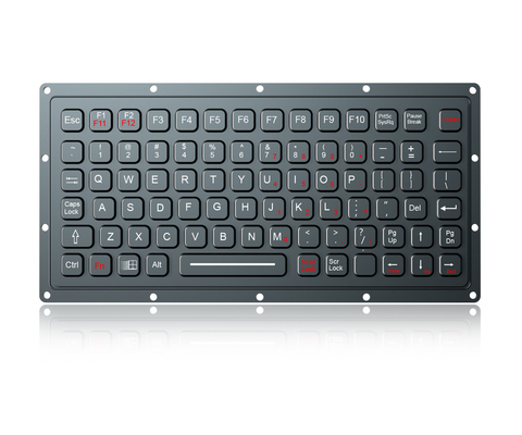 Panel frontal dinámico IP65 de teclado industrial de silicona compacto y ligero