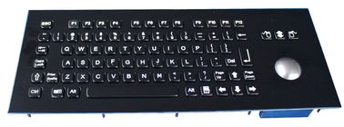 El teclado negro industrial 83 del metal cierra el material del acero inoxidable 304 para el quiosco de información