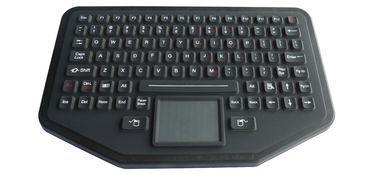 Conexión industrial USB/PS2 del teclado del silicón inalámbrico IP68 con el contraluz rojo