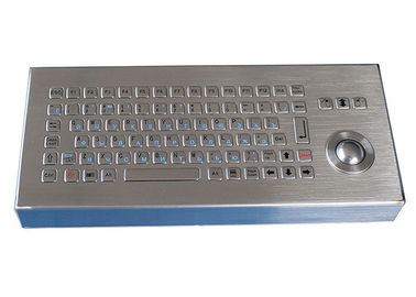 Teclado de escritorio del acero inoxidable de las llaves IP68 86 a prueba de vandalismo con llaves del Trackball/FN