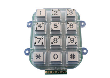 El sistema de control numérico del telclado numérico 4x3 Acess del metal IP65 12 cierra el interfaz de la matriz de punto