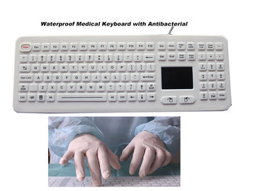 Medical Keyboard Silicone Hospital Rubber with Touchpad Antibacterial
