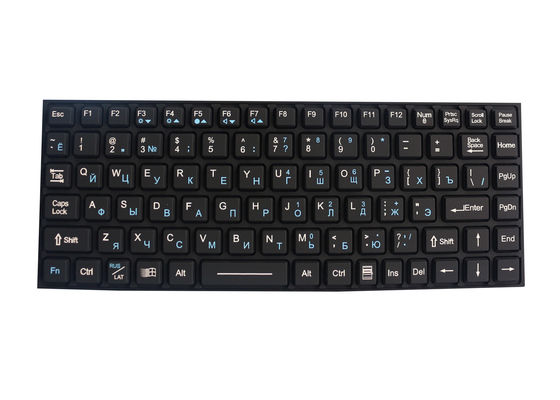 Soporte rugoso dinámico del panel del teclado industrial de la goma de silicona de IP67 PS2