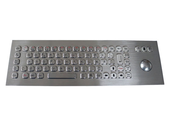 IP67 llaves montadas el panel 400DPI del teclado 74 con el Trackball mecánico