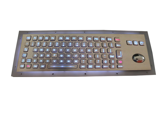 El movimiento largo del teclado industrial del metal IP67 hizo excursionismo USB 800DPI