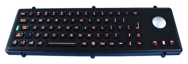 Prenda impermeable retroiluminada del color del negro del teclado del acero inoxidable con 71 llaves