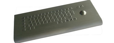 Prueba de la suciedad y teclado dinámico impermeable del quiosco del metal con la mesa del montaje del Trackball