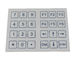 24 telclados numéricos industriales de la membrana de la prueba del polvo de las llaves con la matriz de punto
