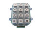 El sistema de control numérico del telclado numérico 4x3 Acess del metal IP65 12 cierra el interfaz de la matriz de punto