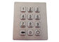 12 llaves Metal el interfaz programable de la matriz de punto de la entrada de puerta del teclado numérico 4x3