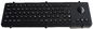 Prenda impermeable retroiluminada del color del negro del teclado del acero inoxidable con 71 llaves