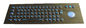 El acero inoxidable iluminó el teclado del USB con formato del acuerdo del Trackball