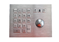 Trackball de acero inoxidable del vandalismo que señala Devicel con el teclado numérico integrado