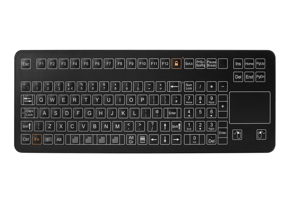 108 formato de escritorio del acuerdo de la conexión del teclado USB PS2 de la membrana médica del poliéster de las llaves