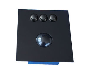 Botones de ratón del polímero del dispositivo de señalización 3 del Trackball del negro 38m m del panel superior