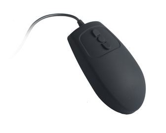 Negro o blanco óptico higiénico sellado del dispositivo de señalización del ratón del Trackball