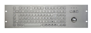 teclado industrial del metal 1U con prenda impermeable numérica de las llaves del FN del Trackball
