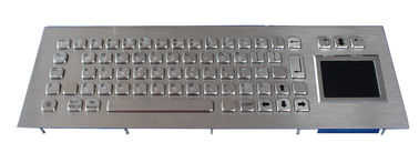 Teclado inoxidable de la prenda impermeable del quiosco de IP65 Braille con el panel táctil, 68 llaves