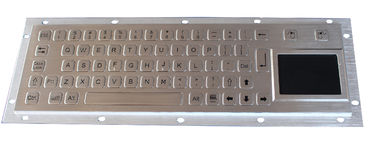 Teclado industrial cepillado del metal del quiosco IP65 con el panel táctil, soporte del panel trasero