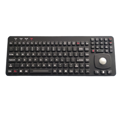 El panel montó el teclado óptico industrial del Trackball del teclado USB PS2 del silicón con hecho excursionismo
