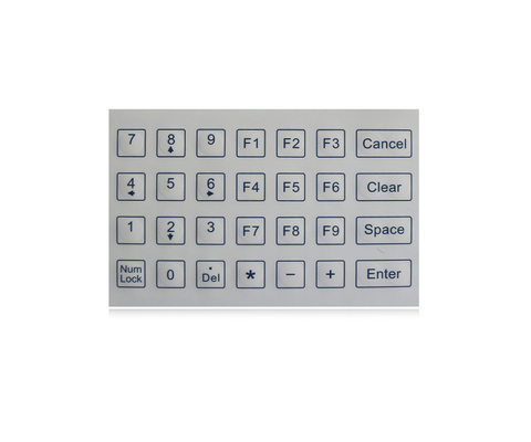 Anti-bacteriano modificado para requisitos particulares de Mini Membrane Medical Keyboard With y telclado numérico industrial Scratchproof