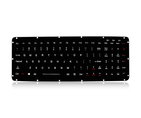 Prenda impermeable portátil rugosa del teclado IP65 IP68 del ordenador portátil del contraluz del EMC