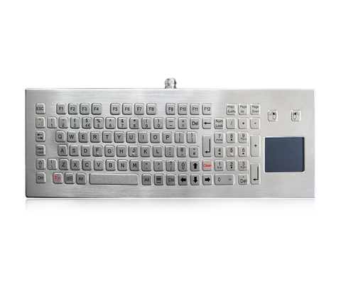 Teclado industrial de acero inoxidable con el teclado de escritorio impermeable del metal del panel táctil IP68