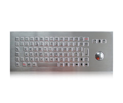 El teclado rugoso del quiosco del metal del teclado de 86 llaves con la bola de pista separa llaves del FN
