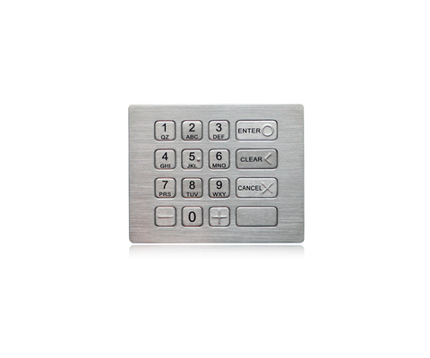 Telclado numérico a prueba de vandalismo del metal del soporte del panel del ODM del OEM con el telclado numérico de 16 Digitaces del botón