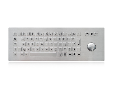 Teclado clasificado estático del quiosco IP65 con el teclado resistente del vándalo del Trackball