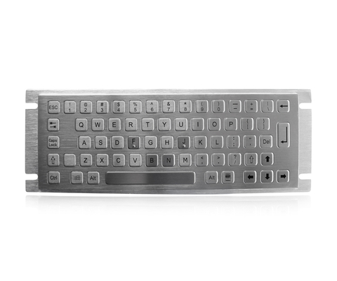 Quiosco industrial Mini Stainless Steel Metal Keyboard con el USB y el montaje del panel trasero