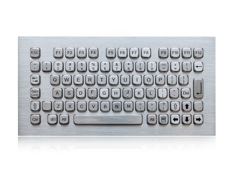 El teclado de prueba líquido industrial, SS metal el teclado del quiosco con 77 llaves