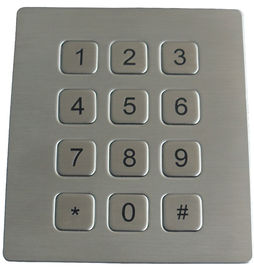 16 telclados numéricos del metal del scrachproof PS2 de las llaves durables con 4 agujeros rematan la versión del montaje
