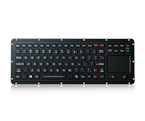 IP65 teclado resistente de grado militar con panel táctil resistente incorporado para cursor rápido