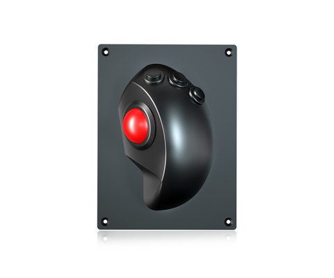 Ratón ergonómico del Trackball del grado militar IPX6 con 3 el módulo óptico del Trackball de los botones 34m m