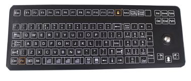 108 llaves condensan el teclado de membrana industrial del formato IP66 con el Trackball integrado