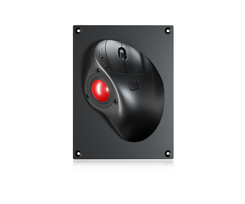 Ratón ergonómico del Trackball del grado militar IPX6 con 3 el módulo óptico del Trackball de los botones 34m m