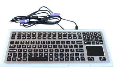 116 teclado industrial del acero inoxidable de Vandproof del negro de las llaves IP67 con el panel táctil