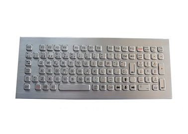 Llaves de escritorio IP68 del teclado 102 del acero inoxidable industriales para la biblioteca de Koisk