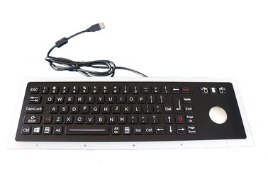 Llaves mecánicas dinámicas negras del teclado 76 del Usb IP67 con el ratón del Trackball de 38m m