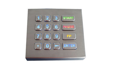 16 prenda impermeable dinámica del telclado numérico IP68 del soporte del panel de las llaves hecha excursionismo con la interfaz USB