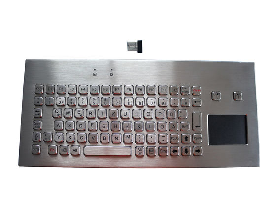 Teclado inalámbrico IP67 del metal con el panel táctil IP67 2.4G de escritorio movible