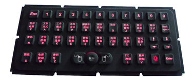 El FN cierra el indicador iluminado retroiluminado rojo de Hula del teclado de la goma de silicona