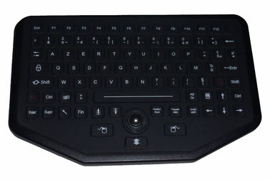 la llave 92 selló el teclado industrial de la goma de silicona rugosa con el Trackball para el uso del vehículo