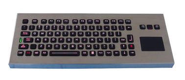 Las llaves IP65 85 construyeron sólidamente el teclado de escritorio del contraluz del metal con el panel táctil duro sellado