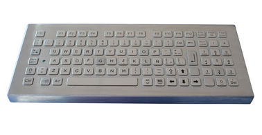 IP65 ponen en cortocircuito el teclado de escritorio del metal industrial a prueba de vandalismo del acero inoxidable del movimiento con el USB