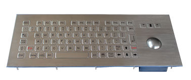 84 teclado industrial lavable dominante con el Trackball, teclado del acero inoxidable